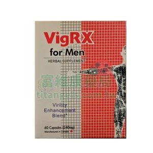 VigRX Plus 威樂增大丸 1440mg × 60顆/盒｜草本黃金配方 重拾男人硬實力